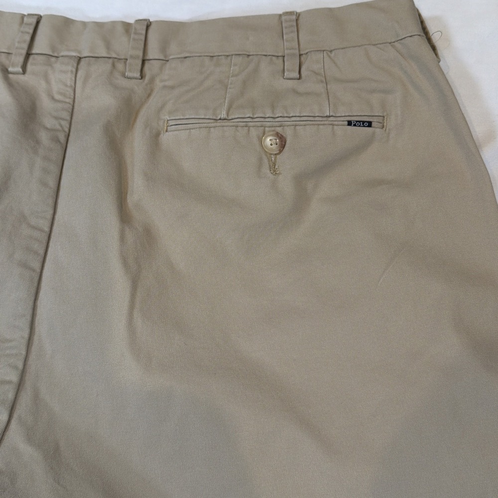 Polo Ralph Lauren Classic‎ Fit Chino Shorts Khaki 9" Inseam Men's Size 38 - Picture 8 of 8